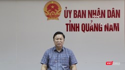 Ông Lê Trí Thanh - Chủ tịch UBND tỉnh Quảng Nam chủ trì cuộc họp các sở ban ngành liên quan đến việc mua sắm Hệ thống xét nghiệm Real - time PCR tự động diễn ra chiều 29/4.
