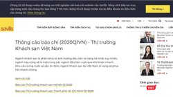 Website của Savills Việt Nam tiếp tục bỏ trống nghiên cứu thị trường BĐS Đà Nẵng (ảnh chụp màn hình)