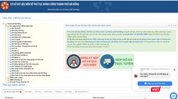 Cổng cơ sở dữ liệu dịch vụ hành chính trực tuyến thành phố Đà Nẵng