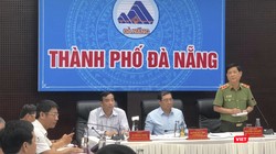 Trung tướng Nguyễn Văn Sơn - Thứ trưởng Bộ Công an phát biểu tại đầu cầu TP Đà Nẵng