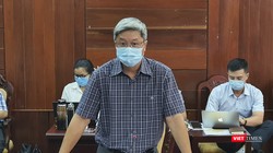 Thứ trưởng Bộ Y tế Nguyễn Trường Sơn tại buổi làm việc với Ban Chỉ đạo phòng, chống dịch COVID-19 tỉnh Quảng Ngãi (Ảnh Anh Văn-Tuấn Dũng)