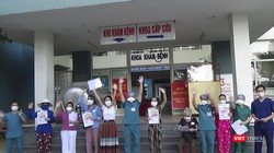 Các bệnh nhân điều trị tại Bệnh viện dã chiến Hòa Vang được xuất viện chiều ngày 16/8.