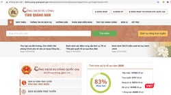 Cổng dịch vụ công trực tuyến tỉnh Quảng Nam