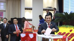 Ông Phan Việt Cường bỏ phiếu tại Đại hội đại biểu Đảng bộ tỉnh Quảng Nam lần thứ XXII vừa diễn ra