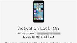 Giao diện trang Activation Lock thời điểm còn hoạt động.