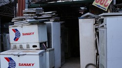 Một điểm thu gom rác thải điện tử tại UBND phường Thành Công - Ba Đình, Hà Nội. Ảnh Vũ Hoàng (http://dangcongsan.vn)