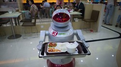 Nhà hàng It's More Teatime Than Terminator tại Côn Sơn, Trung Quốc có hàng chục robot bé nhỏ dễ thương có thể nấu nướng và phục vụ. (Nguồn: Sputnik)