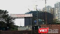 Khu nhà ở trên tuyến đường Minh Khai - Vĩnh Tuy - Yên Duyên của Công ty Vĩnh Hưng.