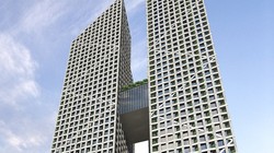 Phối cảnh Tòa tháp Thiên niên kỷ Hà Tây.