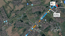 Tuyến đường từ Phan Đăng Lưu đến Yên Thường, Gia Lâm sẽ có chiều dài khoảng gần 3km.