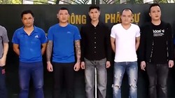 7 nghi can đang bị tạm giam tại Công an tỉnh Thanh Hóa. Ảnh: C.A.