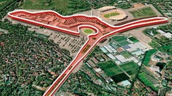 Sơ đồ tổng quan đường đua F1 ở Hà Nội/ Ảnh: Tiền phong
