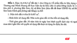 Công ty Minh Hương vừa được giao 1,6ha đất (đợt 1) để thực hiện dự án KDC phía Đông Quốc lộ 1A.