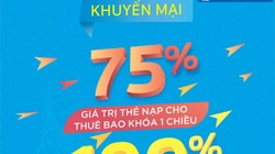 VinaPhone tặng 75% và 100% thẻ nạp cho thuê bao bị khóa 1 chiều và 2 chiều