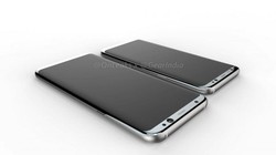 Hình ảnh chiếc Samsung Galaxy S8 Plus mà @EvLeaks từng chia sẻ gần đây.