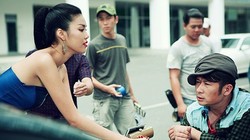 Sơn đẹp trai với ca sĩ Bằng Kiều (phải) và Lan Khuê (trái) vừa khởi chiếu ngày 6-3.