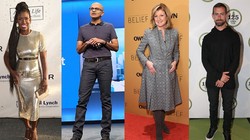 Từ trái sang phải: Bozoma Saint John, Satya Nadella, Arianna Huffington và Jack Dorsey.