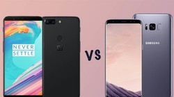OnePlus 5T và Samsung Galaxy S8+. Nguồn: pocket-lint.com