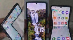 Hình ảnh được cho là của chiếc điện thoại nắp gập mới của Samsung. Ảnh: PhoneArena