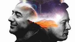 Khát vọng chinh phục không gian của hai vị tỉ phú giàu nhất thế giới. Ảnh: Zhihu