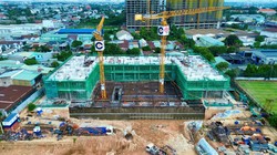 Tiến độ xây dựng Dự án Thuận An 1 ngày 21/4/2025. Ảnh: Phát Đạt.