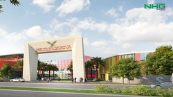 Phối cảnh cổng vào phía nam - Thành phố giáo dục quốc tế tại tỉnh Quảng Ngãi (Nguồn: NHG)