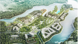 Phối cảnh Khu phần mềm - Khu công nghệ cao Hòa Lạc, một trong những dự án HHPD đang triển khai đầu tư (Nguồn: HHPD)