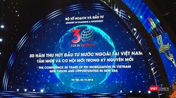 Khung cảnh Hội nghị 30 năm đầu tư nước ngoài tại Việt Nam (Ảnh: Phạm Duy)