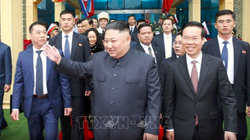 Chủ tịch Triều Tiên Kim Jong-un đã tới ga Đồng Đăng (Lạng Sơn) vào sáng ngày 26/2/2019 (Ảnh: TTXVN)