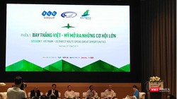 Toàn cảnh Tọa đàm “Bay thẳng Việt - Mỹ: Sẵn sàng cho ngày cất cánh” (Ảnh: VT)