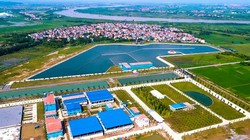 Dự án Nhà máy nước mặt Sông Đuống nhìn từ trên cao (Ảnh: Internet)