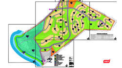 Một phần quy hoạch 1/500 của dự án Khu du lịch sinh thái Green Hill do Cty Hải An Huy làm chủ đầu tư