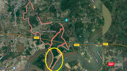 Vị trí dự án 156ha do Sài Gòn Gôn làm chủ đầu tư (Ảnh chụp màn hình - Nguồn: Google Maps)