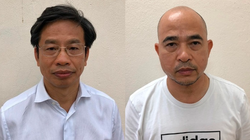 Ông Nguyễn Xuân Sơn (đeo kính) và Vũ Trọng Hải - Ảnh: bocongan.gov.vn