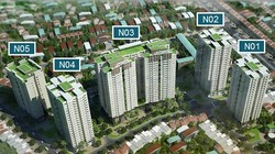 Vị trí các tòa tháp tại Berriver Long Biên (Ảnh: Internet)