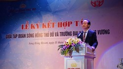 Ông Nguyễn Văn Niên - Chủ tịch Sông Hồng Thủ Đô - từng là Tổng Giám đốc của Tổng Công ty Bến Thành Matxcova (Nguồn: Đại học Hùng Vương)