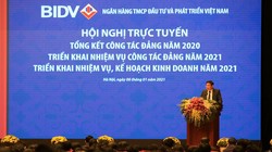 Chủ tịch BIDV Phan Đức Tú phát biểu tại hội nghị (Nguồn: BIDV)