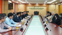 Toàn cảnh buổi làm việc giữa FTSE Russell và UBCKNN (Nguồn: SSC)