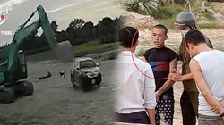 Tài xế thoát chết trong gang tấc khi bị gầu máy xúc bổ xuống xe