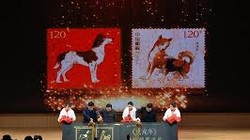 Bộ tem hoàng đạo của Trung Quốc. Ảnh: Tân Hoa Xã