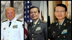 Ba thượng tướng có tin đã bị bắt hôm 29.11: (trái sang) Ngô Thắng Lợi, Thái Anh Đĩnh và Vương Hồng Nghiêu.