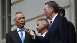 Đằng sau việc đàm phán mậu dịch Trung - Mỹ đổ vỡ chứa đựng nhiều nguyên nhân phức tạp. Ảnh: hai ông Lưu Hạc và Robert Lighthizer sau vòng đàm phán thứ 11.