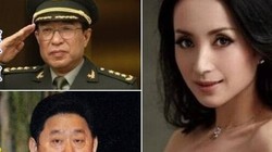 "Quân trung yêu cơ" Thang Sán và 2 người tình Phó chủ tịch Quân ủy Từ Tài Hậu (trên) và Phó Chủ nhiệm Tổng bộ Hậu cần Cốc Tuấn Sơn (dưới).