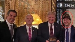 Bức ảnh gây lo ngại: Tổng thống Brazil Brazil Bossonaro (trái) và Fabio Wajngarten, người đứng đầu bộ phận truyền thông của Phủ Tổng thống (phải) đều đã dương tính SARS-CoV-2 cùng các ôn Donald Trump và Mike Pence (Ảnh: Guancha).