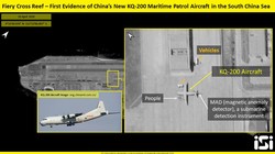 Trung Quốc đưa máy bay quân sự bố trí trên đá Chữ Thập thuộc chủ quyền Việt Nam (Ảnh: southfront.org).