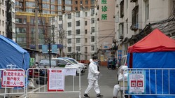 Phong tỏa các khu dân cư ở thành phố Cát Lâm (Ảnh: VCG).