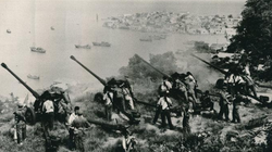 Pháo binh Trung Quốc bắn sang Kim Môn (Ảnh tư liệu).