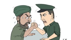 Cuộc đọ sức căng thẳng giữa Trung Quốc và Ấn Độ ngày càng gia tăng trên các lĩnh vực (Biếm họa của Đa Chiều).