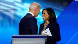 Ông Joe Biden và Thượng nghị sĩ bang California Kamala Harris, người có thể được ông chọn làm đối tác trong liên danh tranh cử (Ảnh: Reuters).