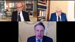 Ông Henry Kissinger tham gia Diễn đàn Kinh tế mới Bloomberg 2020 trực tuyến hôm 16/11 (Ảnh: Guancha).